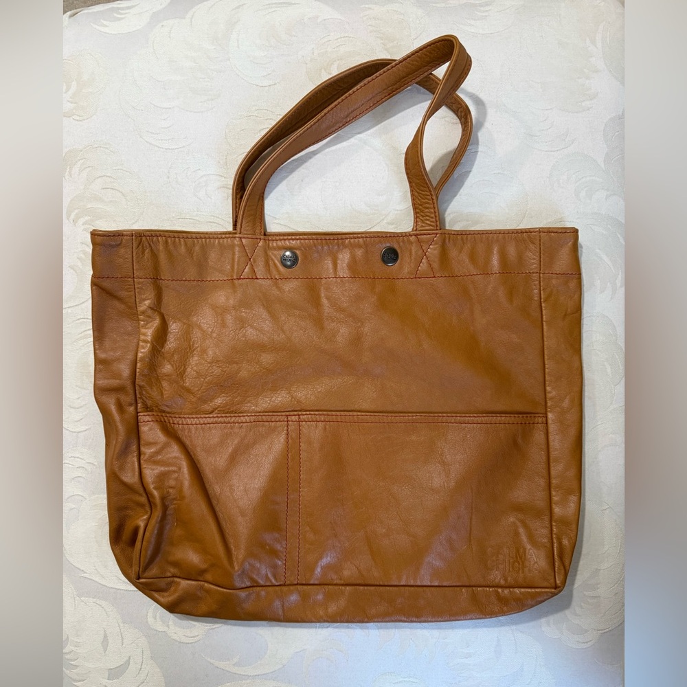 Calma‎ Chicha Brown Learher Tote